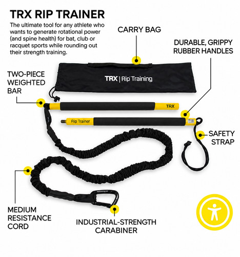 Trx rip trainer weighted bar - -,